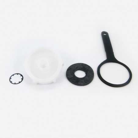 COUVERCLE + JOINTS VIDANGE 7100  /  7200 POUR AUTOLAVEUSE TENNANT